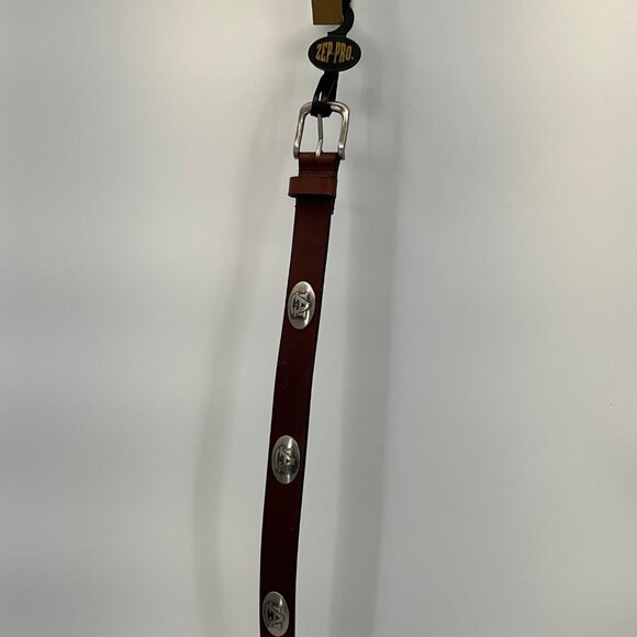 Auburn University Brown Child's Leather Belt Small 24" long - Picture 2 of 5